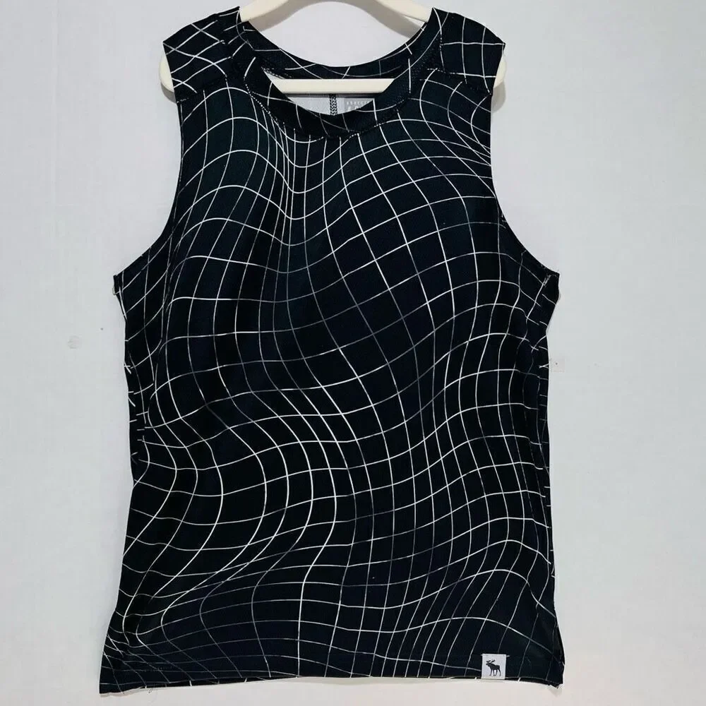 Abercrombie Active Black And White Tank Top   Kids Size 9/10